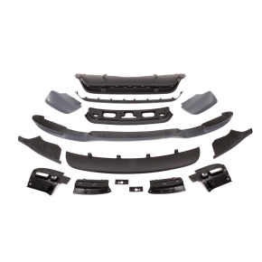  Sport Stoßstangen Flaps + Diffusor Schwarz matt für BMW X5 (E70) ab 2010-2013