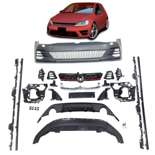  Sport Umbau Stoßstange + Diffusor für VW Golf 7 (VII) auf GTI ab 2012-2017