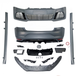 Sport Bodykit in Golf 6 R-Style mit LED passt für VW Polo 5 (6R) ab 2009-2017