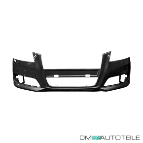 Audi A3 8P 8PA Front Bumper 08-12 Facelift without park assist / headlamp washer 3-5 doors