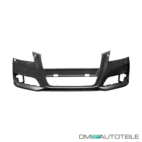 Audi A3 8P 8PA Front Bumper 08-12 Facelift without park assist / headlamp washer 3-5 doors