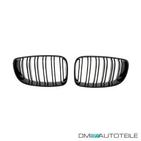 Sport Evo Front Bumper w/o PDC +GRILLE BLACK fits on BMW 1-Series E81 E82 E87 E88 w/o M