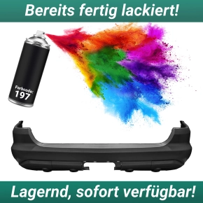 Stoßstange hinten ohne PDC LACKIERT 197 passt...