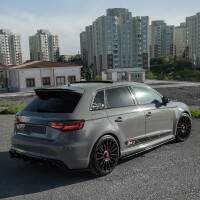 Hinten Splitter Kompatibel mit AUDI RS3 Sportback 8V...