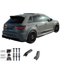 Hinten Splitter Kompatibel mit AUDI RS3 Sportback 8V 2015-20
