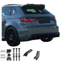 Hinten Splitter Kompatibel mit AUDI RS3 Sportback 8V 2015-20