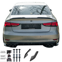 Hecksplitter/ Heckansätze Kompatibel mit AUDI A3 8V Fac