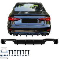 Heckdiffusor Kompatibel mit AUDI S3 Limo gallery
