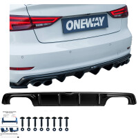 Heckdiffusor Kompatibel mit AUDI S3 Limousine 8V 2013-2016 3