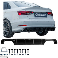 Heckdiffusor Kompatibel mit AUDI S3 Limousine 8V 2013-2016 4
