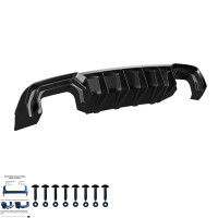 Heckdiffusor Kompatibel mit AUDI S3 Sportback 8V 2013-2016 4