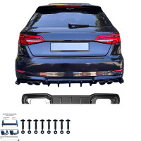 Heckdiffusor Kompatibel mit AUDI S3 Sportback 8V Facelift 20