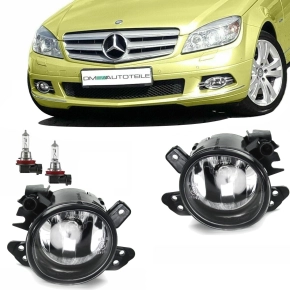 Set Fog Lights Clear Cristall +H11 fits for W204 W164...