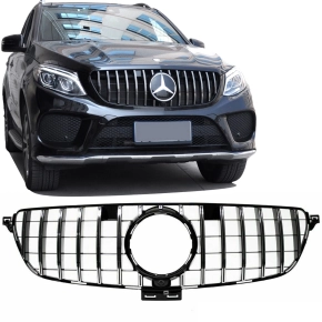 Grille Black Chrome fits on Mercedes GLE (ML) W166 up...