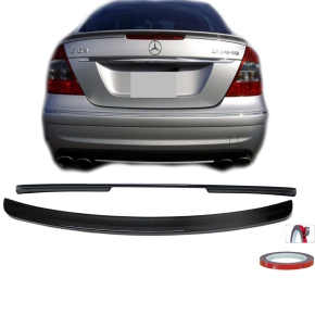 Carbon Gloss Rear Spoiler Roof Spoiler Lip ABS +3M fits Mercedes W211 + E63 AMG